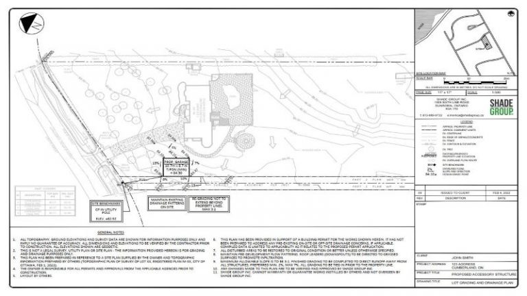 Grading Plan in Cumberland