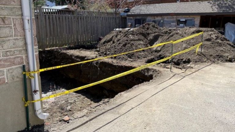 Foundation Digging for an Addition in Hintonburg, Ottawa, Ontario